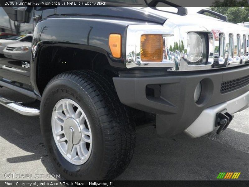 Midnight Blue Metallic / Ebony Black 2008 Hummer H3