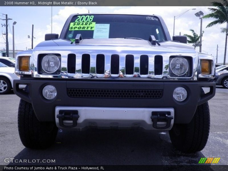 Midnight Blue Metallic / Ebony Black 2008 Hummer H3