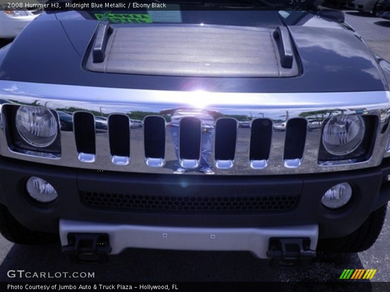 Midnight Blue Metallic / Ebony Black 2008 Hummer H3