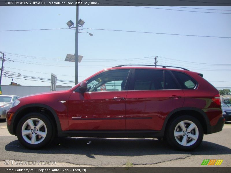 Vermillion Red Metallic / Black 2009 BMW X5 xDrive30i