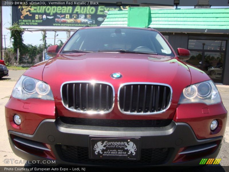 Vermillion Red Metallic / Black 2009 BMW X5 xDrive30i