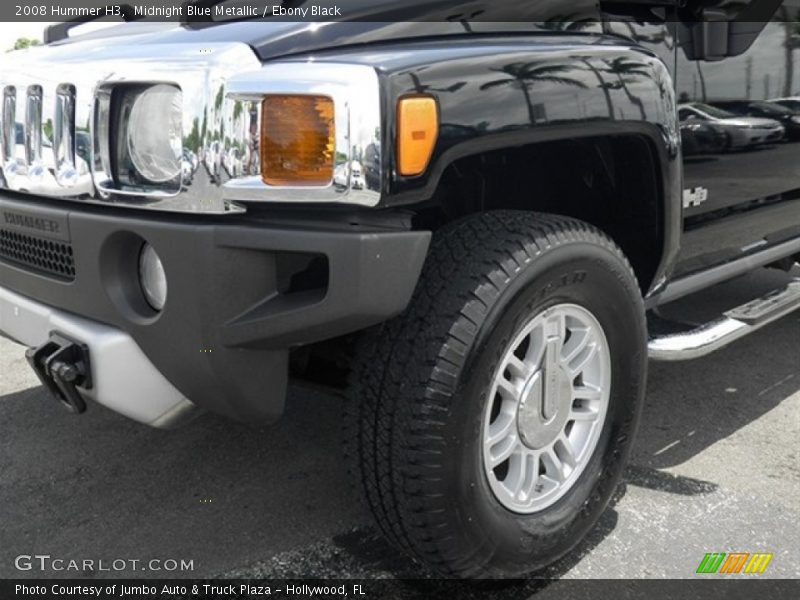 Midnight Blue Metallic / Ebony Black 2008 Hummer H3