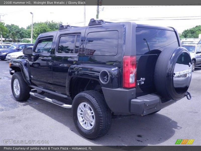 Midnight Blue Metallic / Ebony Black 2008 Hummer H3