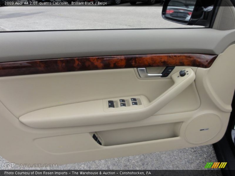 Brilliant Black / Beige 2009 Audi A4 2.0T quattro Cabriolet