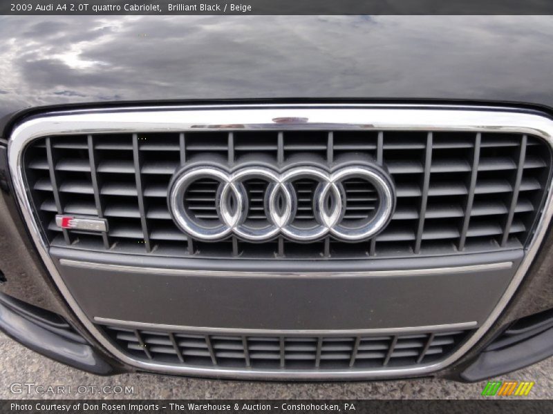 Brilliant Black / Beige 2009 Audi A4 2.0T quattro Cabriolet