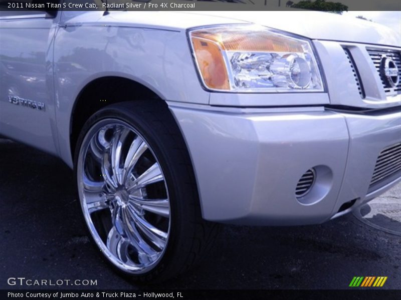 Radiant Silver / Pro 4X Charcoal 2011 Nissan Titan S Crew Cab
