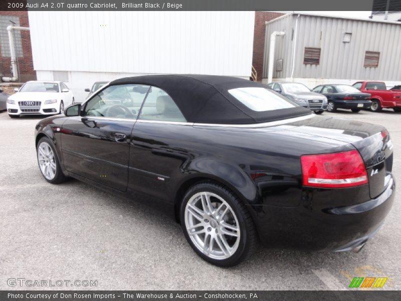 Brilliant Black / Beige 2009 Audi A4 2.0T quattro Cabriolet