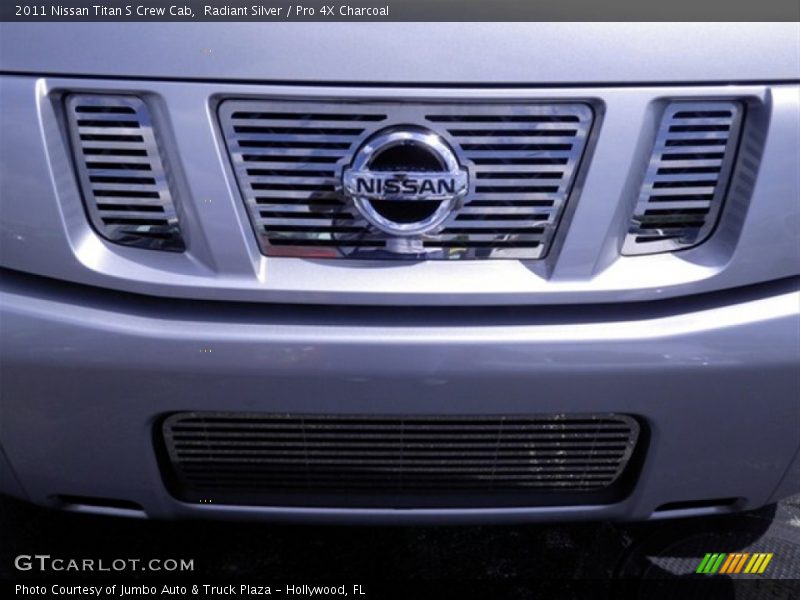 Radiant Silver / Pro 4X Charcoal 2011 Nissan Titan S Crew Cab