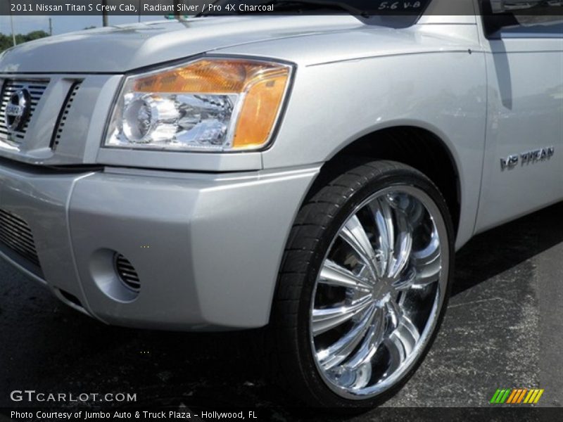 Radiant Silver / Pro 4X Charcoal 2011 Nissan Titan S Crew Cab