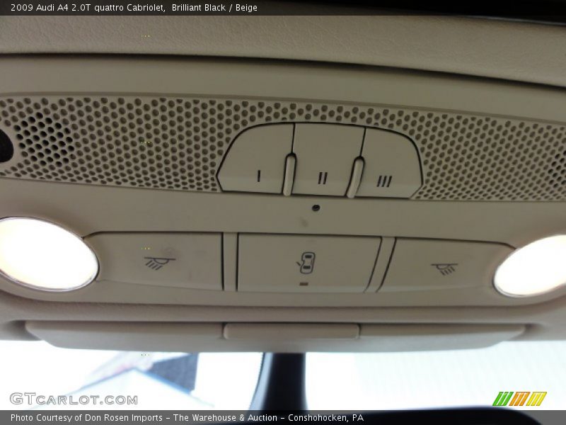 Brilliant Black / Beige 2009 Audi A4 2.0T quattro Cabriolet