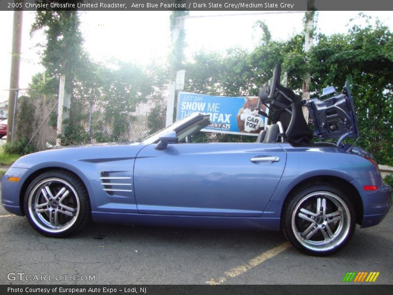 Aero Blue Pearlcoat / Dark Slate Grey/Medium Slate Grey 2005 Chrysler Crossfire Limited Roadster