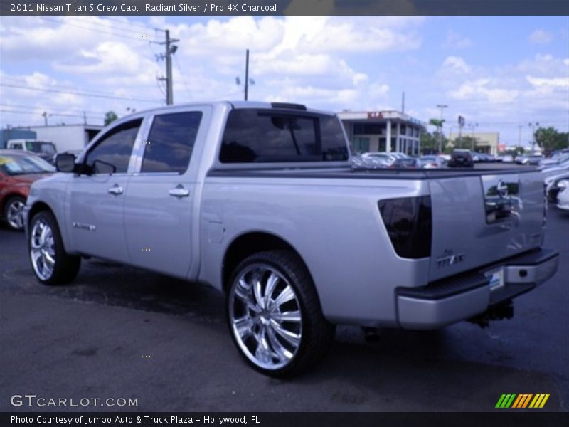 Radiant Silver / Pro 4X Charcoal 2011 Nissan Titan S Crew Cab
