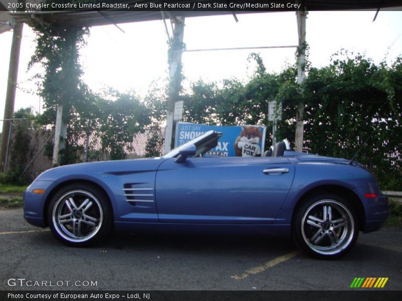 Aero Blue Pearlcoat / Dark Slate Grey/Medium Slate Grey 2005 Chrysler Crossfire Limited Roadster