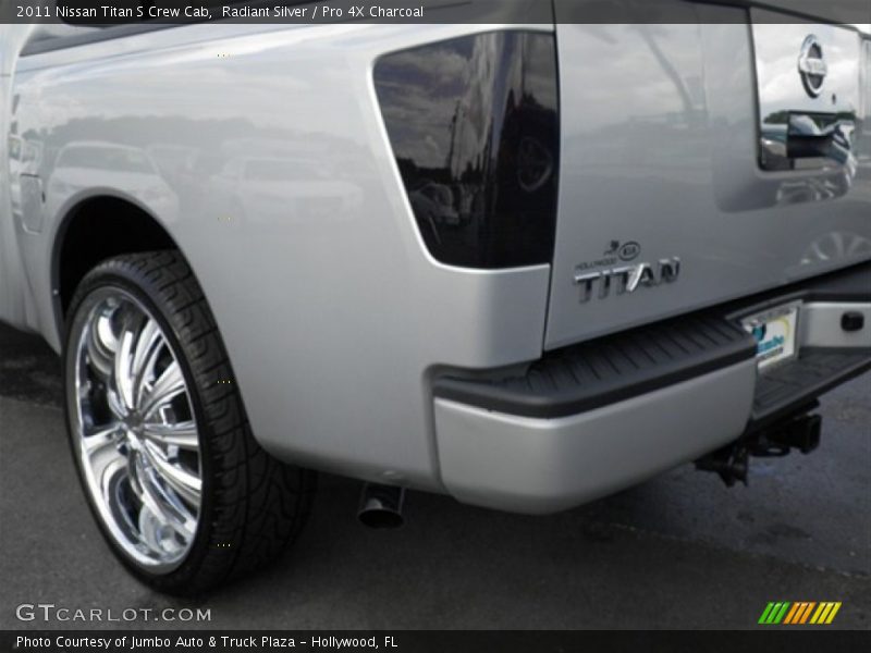 Radiant Silver / Pro 4X Charcoal 2011 Nissan Titan S Crew Cab