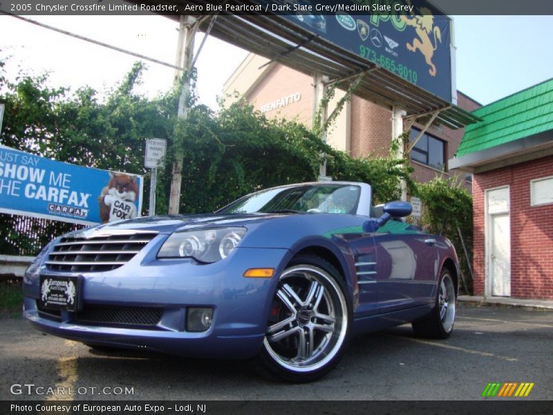 Aero Blue Pearlcoat / Dark Slate Grey/Medium Slate Grey 2005 Chrysler Crossfire Limited Roadster