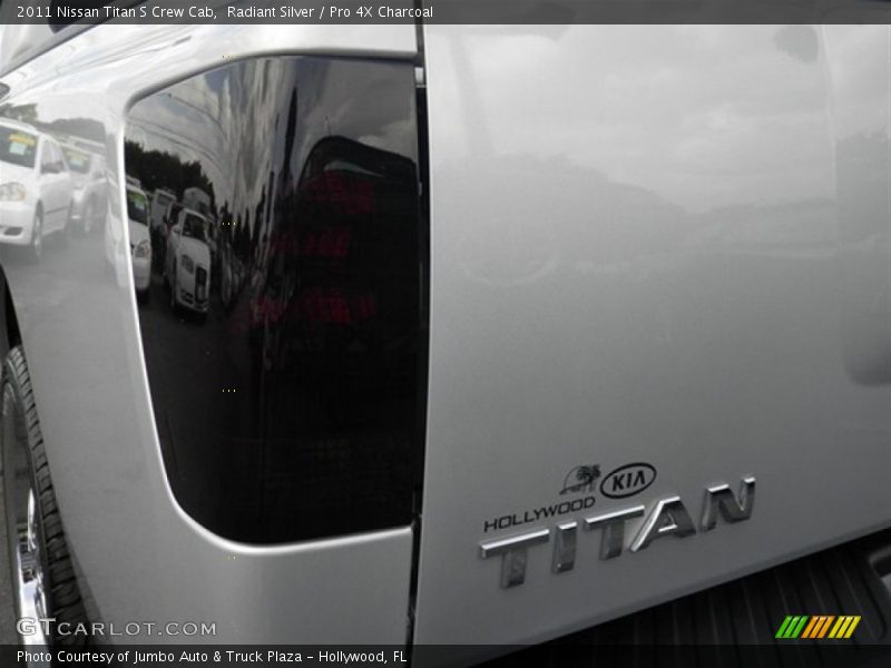 Radiant Silver / Pro 4X Charcoal 2011 Nissan Titan S Crew Cab