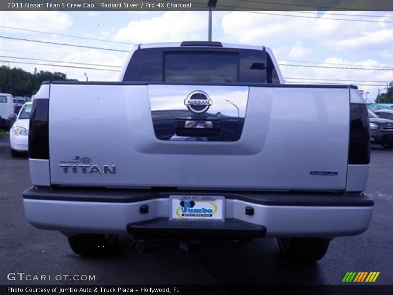 Radiant Silver / Pro 4X Charcoal 2011 Nissan Titan S Crew Cab