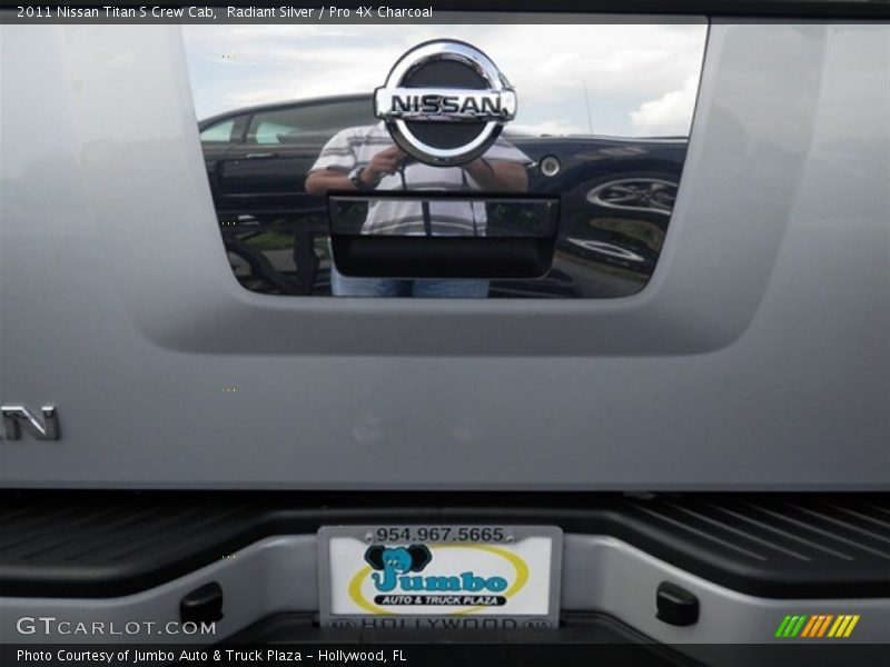 Radiant Silver / Pro 4X Charcoal 2011 Nissan Titan S Crew Cab