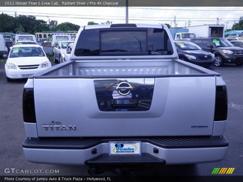 Radiant Silver / Pro 4X Charcoal 2011 Nissan Titan S Crew Cab