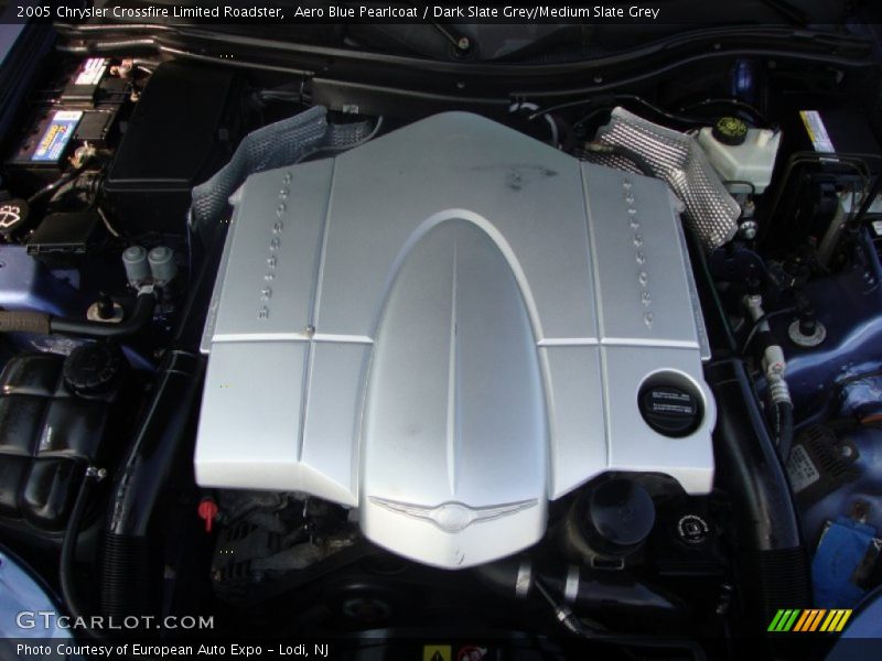 Aero Blue Pearlcoat / Dark Slate Grey/Medium Slate Grey 2005 Chrysler Crossfire Limited Roadster