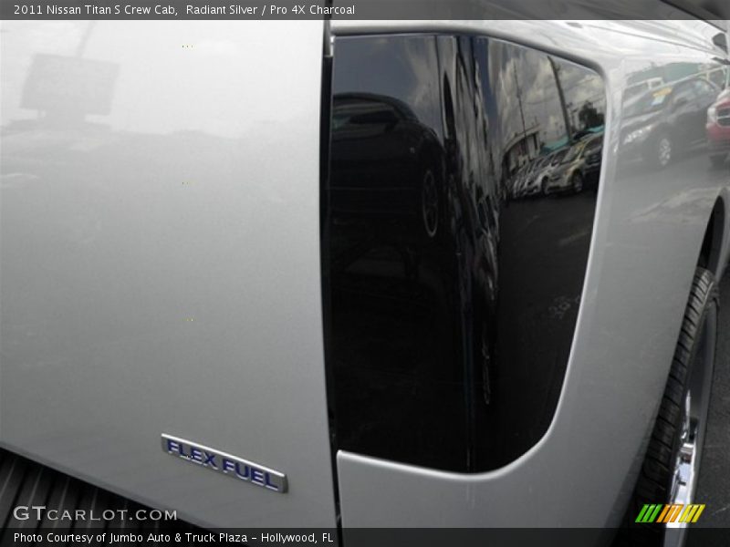 Radiant Silver / Pro 4X Charcoal 2011 Nissan Titan S Crew Cab