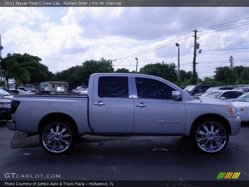 Radiant Silver / Pro 4X Charcoal 2011 Nissan Titan S Crew Cab