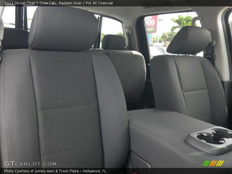 Radiant Silver / Pro 4X Charcoal 2011 Nissan Titan S Crew Cab