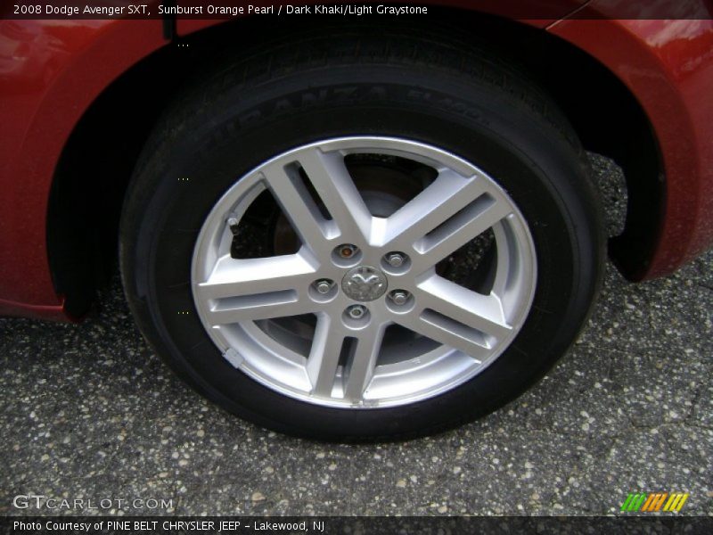 Sunburst Orange Pearl / Dark Khaki/Light Graystone 2008 Dodge Avenger SXT