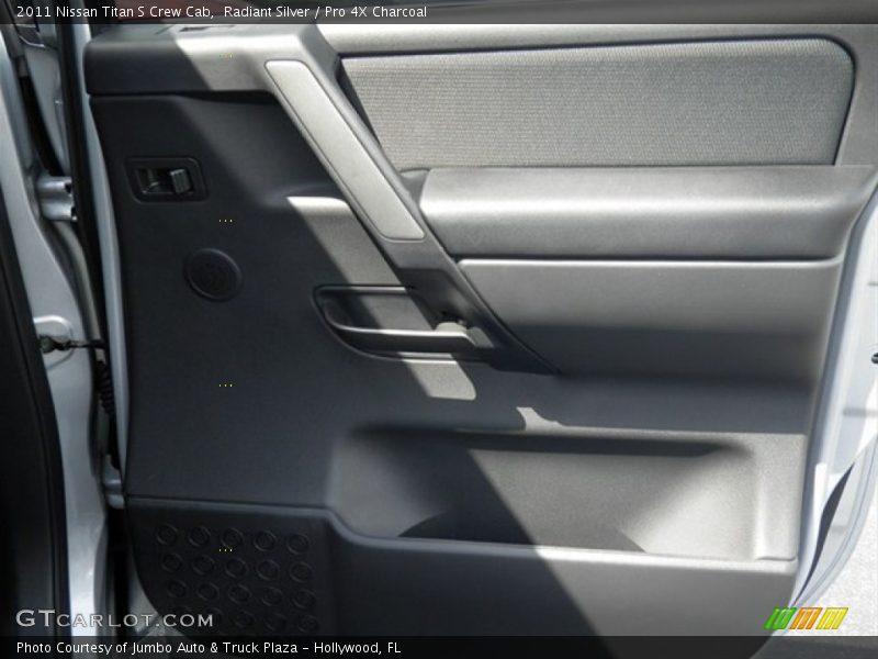 Radiant Silver / Pro 4X Charcoal 2011 Nissan Titan S Crew Cab