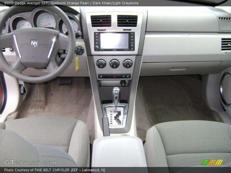 Sunburst Orange Pearl / Dark Khaki/Light Graystone 2008 Dodge Avenger SXT