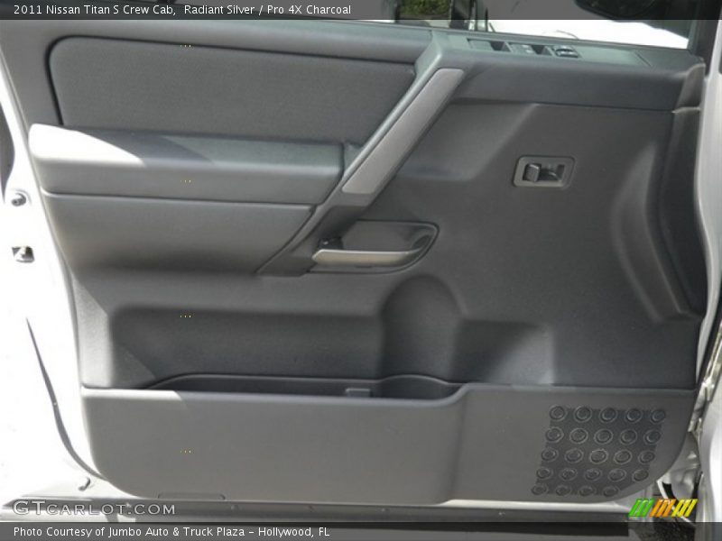 Radiant Silver / Pro 4X Charcoal 2011 Nissan Titan S Crew Cab