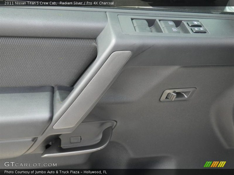 Radiant Silver / Pro 4X Charcoal 2011 Nissan Titan S Crew Cab