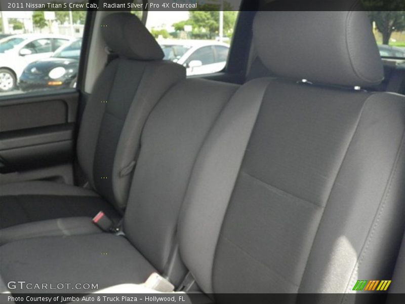 Radiant Silver / Pro 4X Charcoal 2011 Nissan Titan S Crew Cab