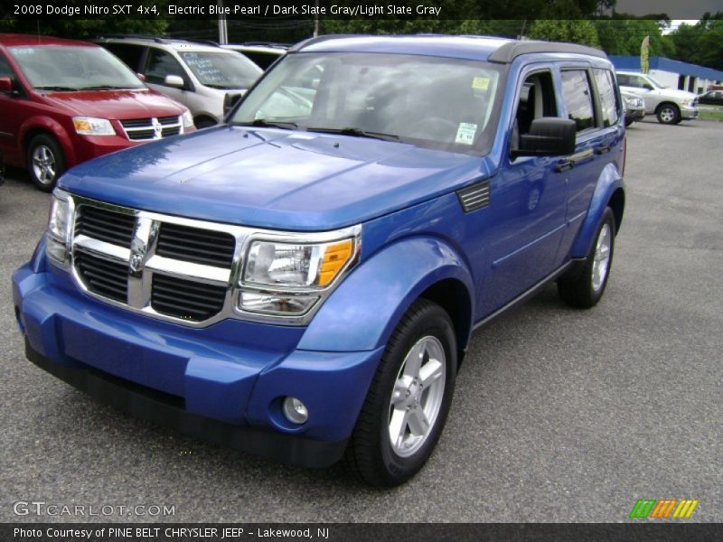 Electric Blue Pearl / Dark Slate Gray/Light Slate Gray 2008 Dodge Nitro SXT 4x4