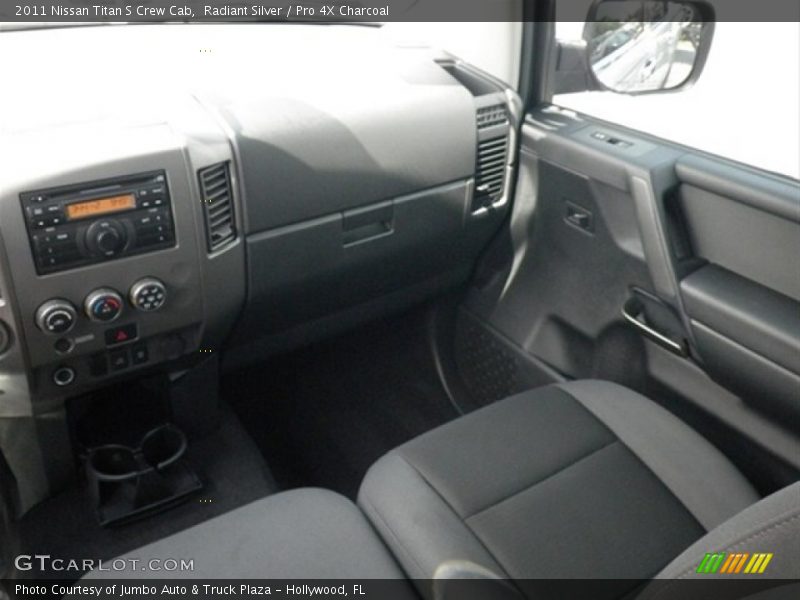 Radiant Silver / Pro 4X Charcoal 2011 Nissan Titan S Crew Cab