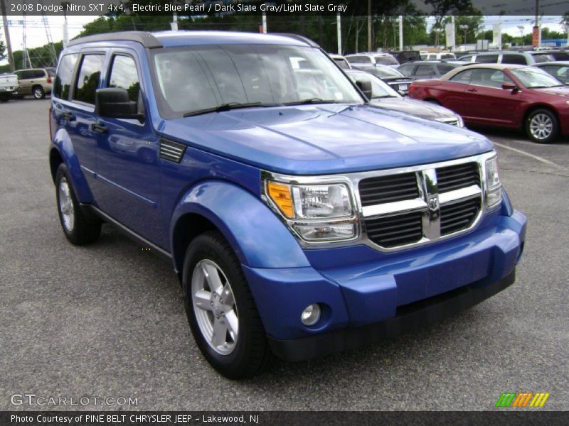 Electric Blue Pearl / Dark Slate Gray/Light Slate Gray 2008 Dodge Nitro SXT 4x4