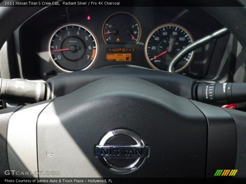 Radiant Silver / Pro 4X Charcoal 2011 Nissan Titan S Crew Cab