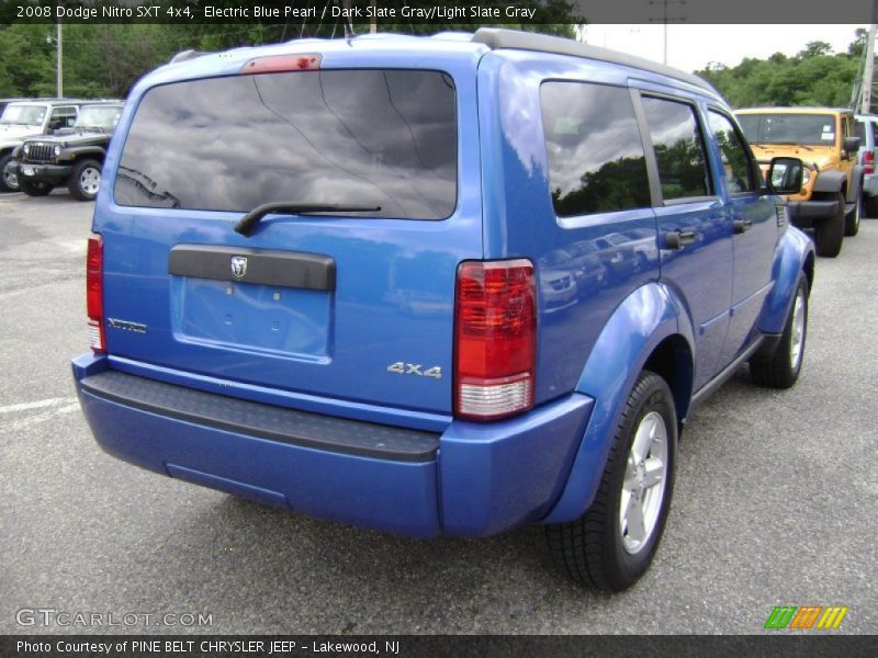 Electric Blue Pearl / Dark Slate Gray/Light Slate Gray 2008 Dodge Nitro SXT 4x4