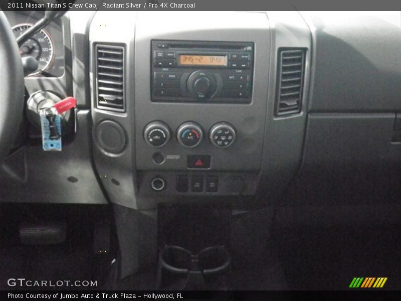Radiant Silver / Pro 4X Charcoal 2011 Nissan Titan S Crew Cab