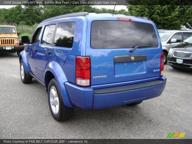 Electric Blue Pearl / Dark Slate Gray/Light Slate Gray 2008 Dodge Nitro SXT 4x4