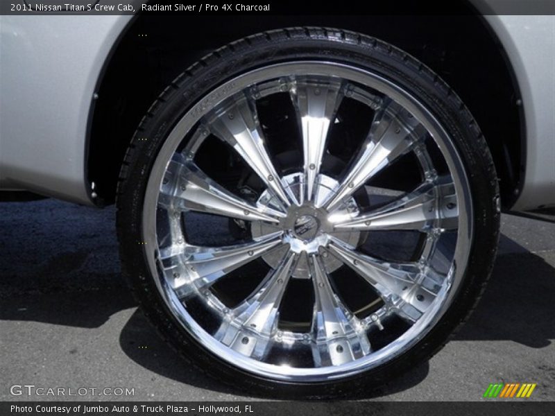 Radiant Silver / Pro 4X Charcoal 2011 Nissan Titan S Crew Cab