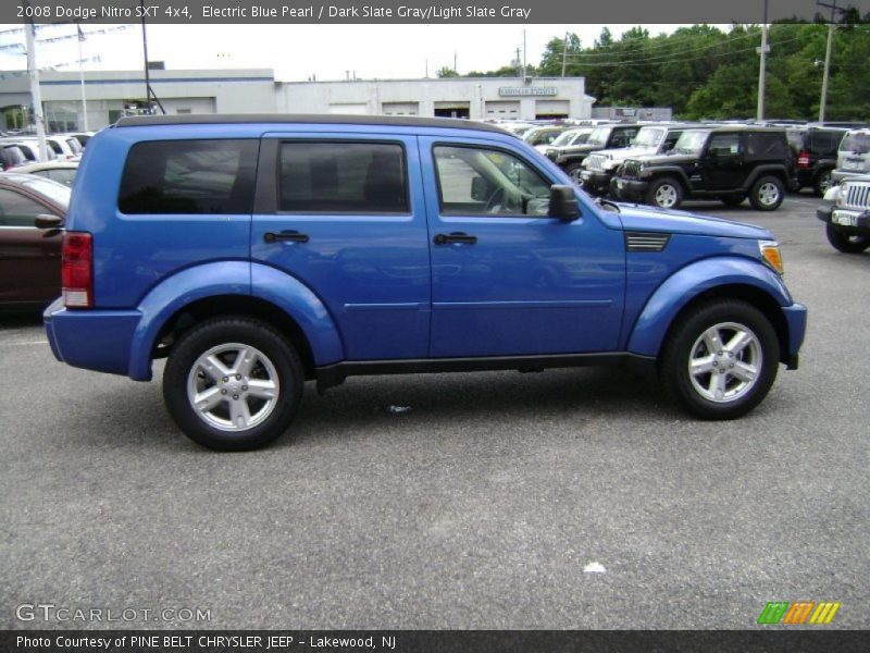Electric Blue Pearl / Dark Slate Gray/Light Slate Gray 2008 Dodge Nitro SXT 4x4
