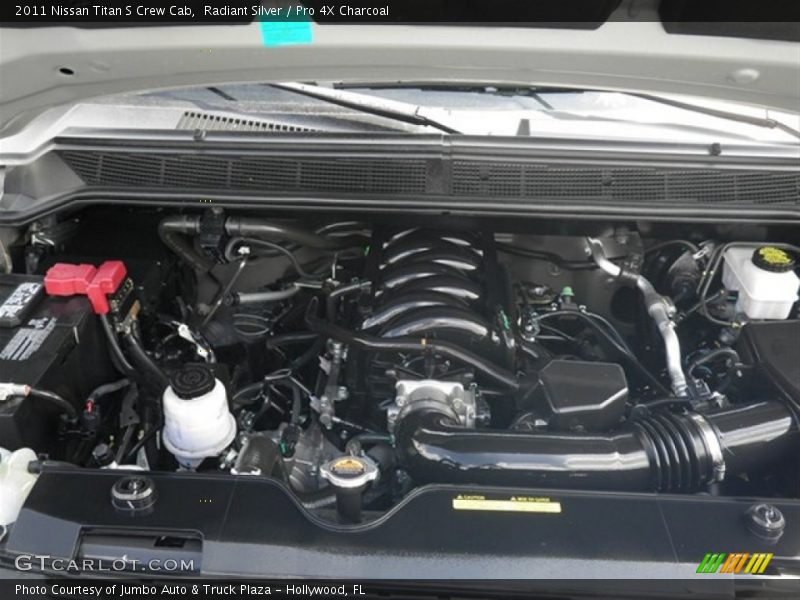 Radiant Silver / Pro 4X Charcoal 2011 Nissan Titan S Crew Cab