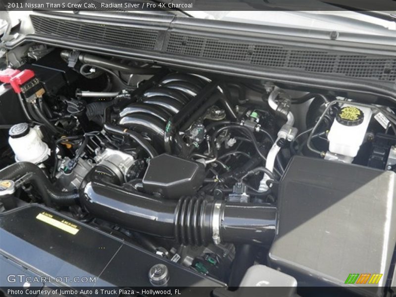 Radiant Silver / Pro 4X Charcoal 2011 Nissan Titan S Crew Cab