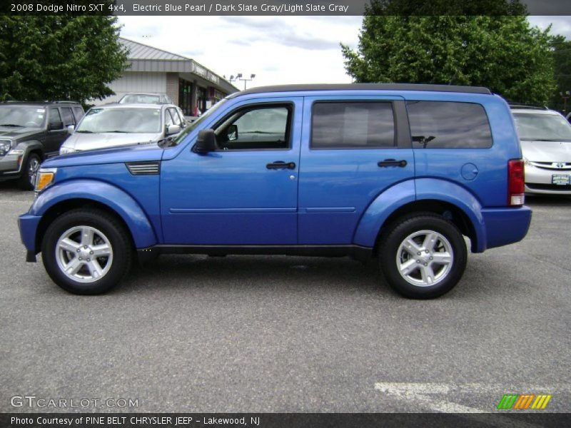 Electric Blue Pearl / Dark Slate Gray/Light Slate Gray 2008 Dodge Nitro SXT 4x4
