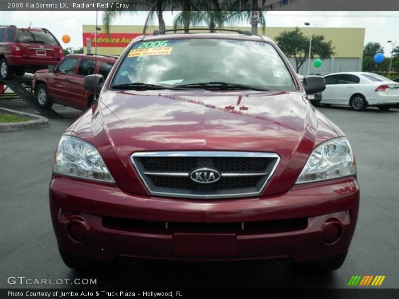 Radiant Red / Gray 2006 Kia Sorento LX