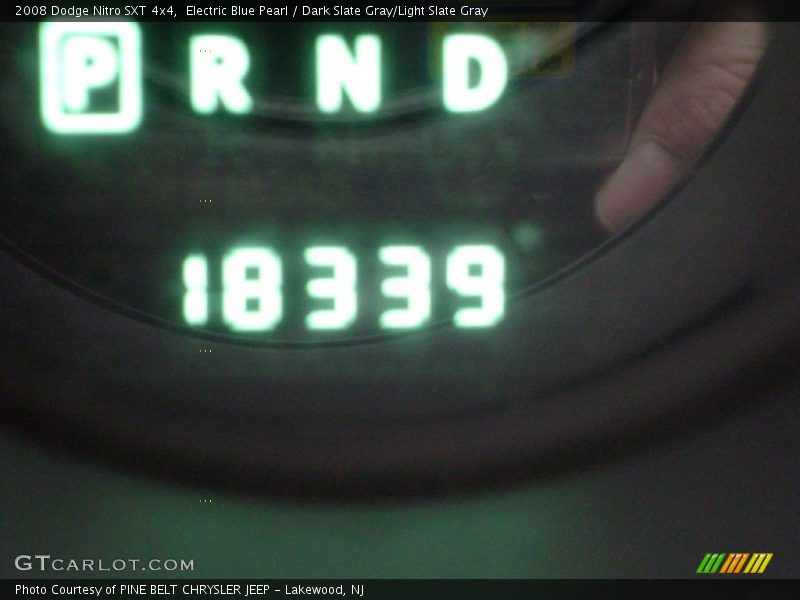 Electric Blue Pearl / Dark Slate Gray/Light Slate Gray 2008 Dodge Nitro SXT 4x4