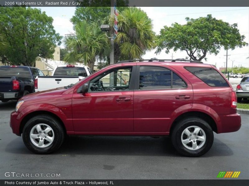 Radiant Red / Gray 2006 Kia Sorento LX