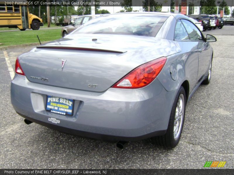 Blue Gold Crystal Metallic / Ebony 2007 Pontiac G6 GT Convertible