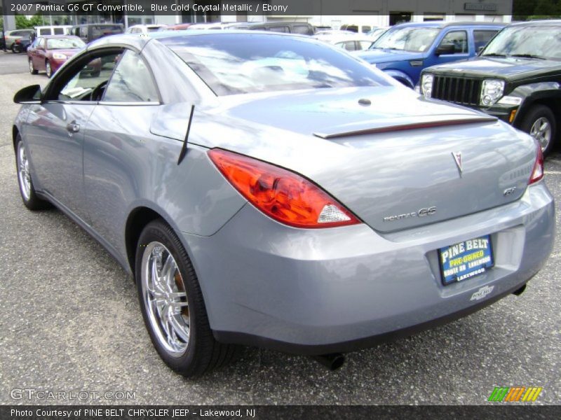 Blue Gold Crystal Metallic / Ebony 2007 Pontiac G6 GT Convertible